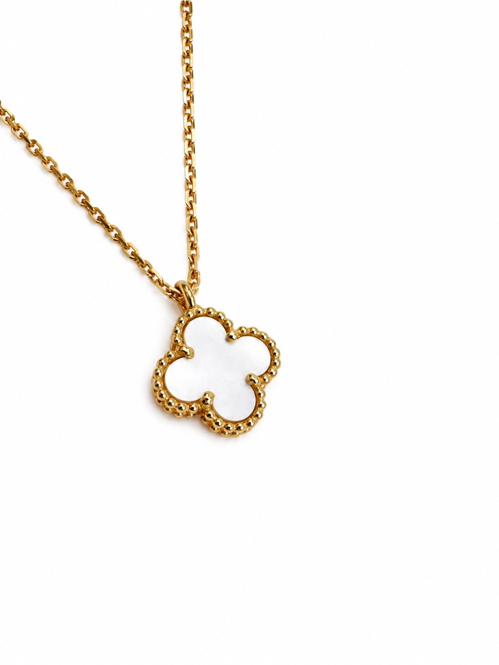 Van Cleef & Arpels Mother of Pearl Sweet Alhambra pendant Necklace